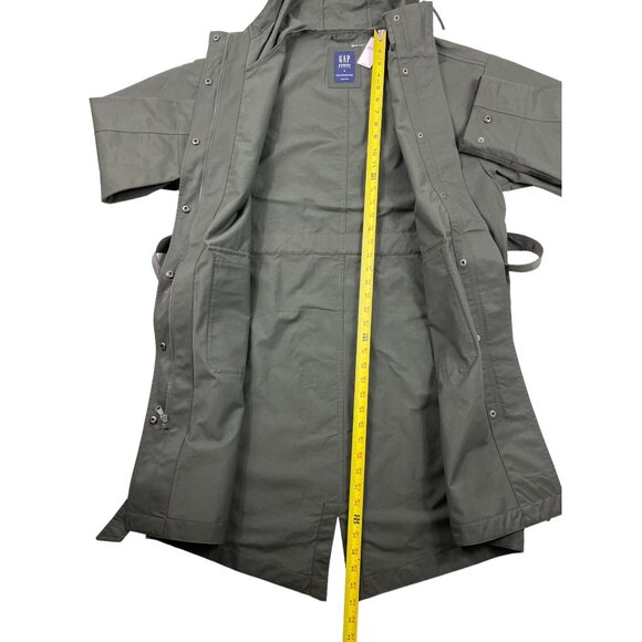 Gap Oversized Unlined Military Parka Water Repellent Green Size Small Oversized - Picture 6 of 11